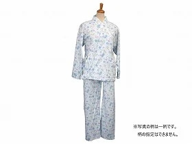 羽衣綿業 スムース二部式ねまき（婦人用） パープル L 7600