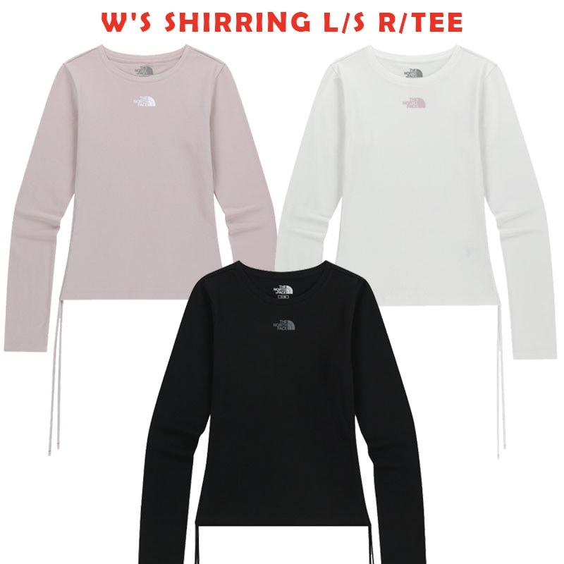 韓国正規品保証 関税負担なしNT7TR80J WS SHIRRING L S R TEEデイリー 基本 着装 男子 女子 人気 韓国 ファッション 男女共用 アウトドア