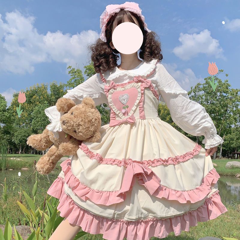 ins人気 中華風 メイド服 安い チャイナドレス パーティードレス デザイン かわいい ロリータワンピースjskキャミソールワンピース