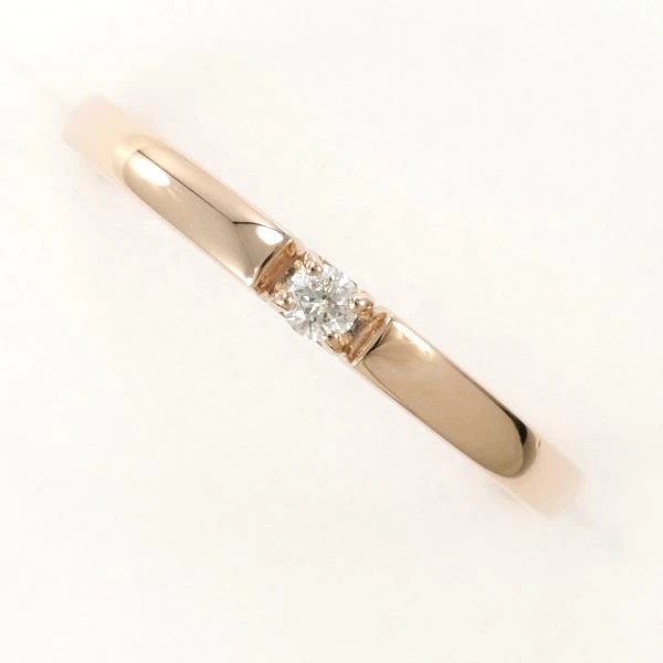 K10 10金 PG ピンクゴールド リング 指輪 5号 ダイヤ ジュエリー 中古