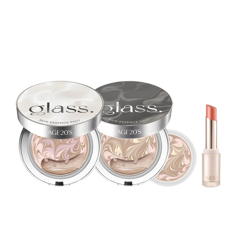 エイジトゥウェニスグラススキンエッセンスファクトグロー/パーフェクト12.5g本品+詰め替え(+リップクリーム)(SPF50+)