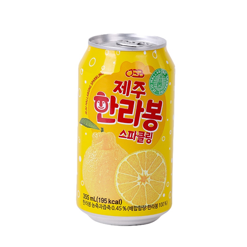 済州 ハルラボン スパークリング355ml×24本 みかん チョンジゲビョク 人工甘味料フリー ビタミンC 炭酸飲料 韓国 チェジュ 済州