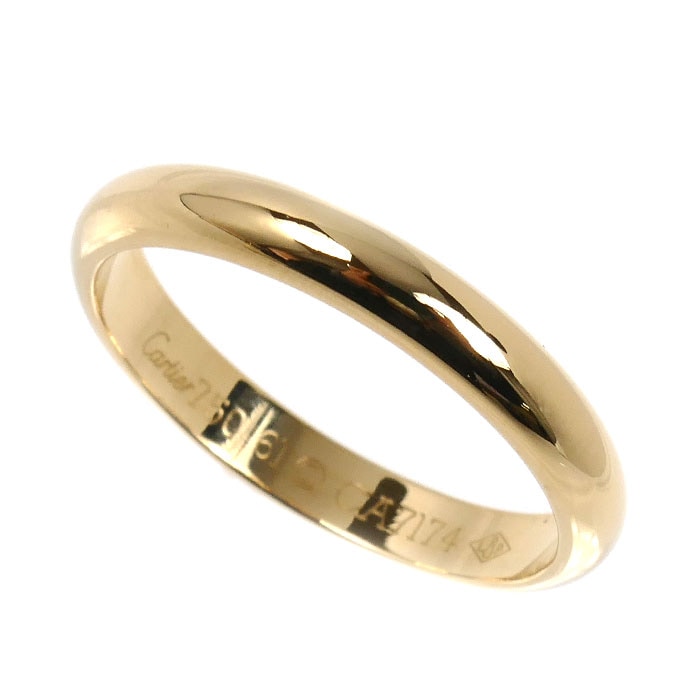 CARTIER カルティエ K18YG イエローゴールド 1895ウェディング リング・指輪 20.5号 61 4.9g メンズ 中古 美品