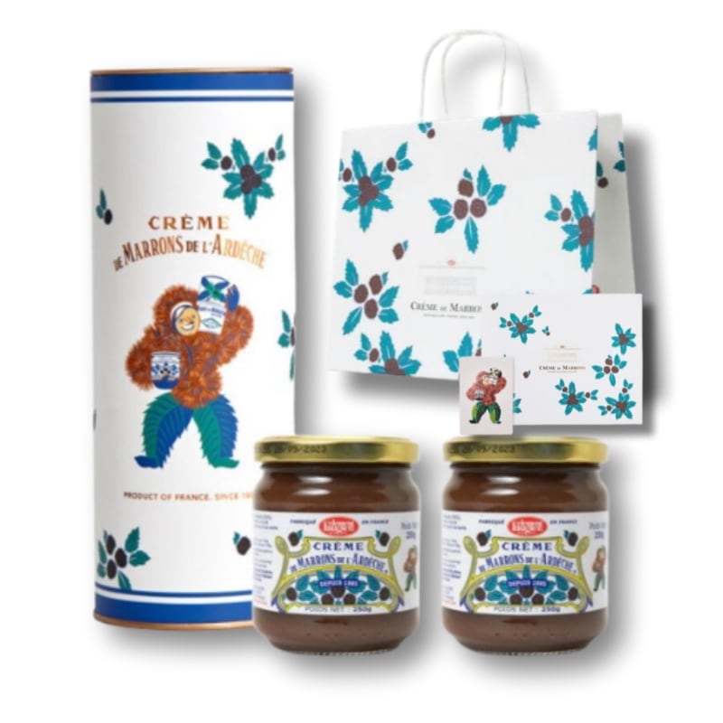 クレムドマロン 栗ジャム GIFTセット 250g 2個 グルテンフリー GMOフリー コーシャー認定 合成食品添加物 無添加 可愛い プレゼント