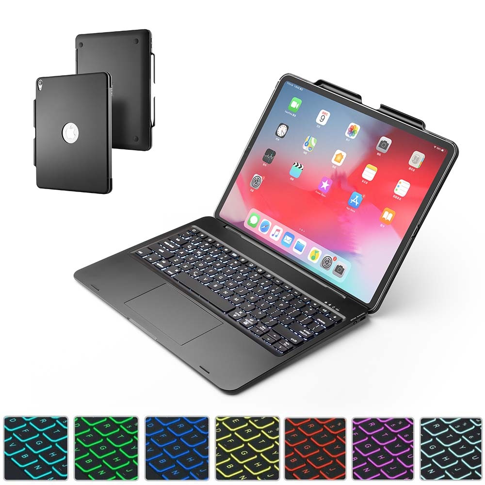 iPad Pro 12.9 第3/4 世代　タッチパッド キーボード カバー　バックライト付き