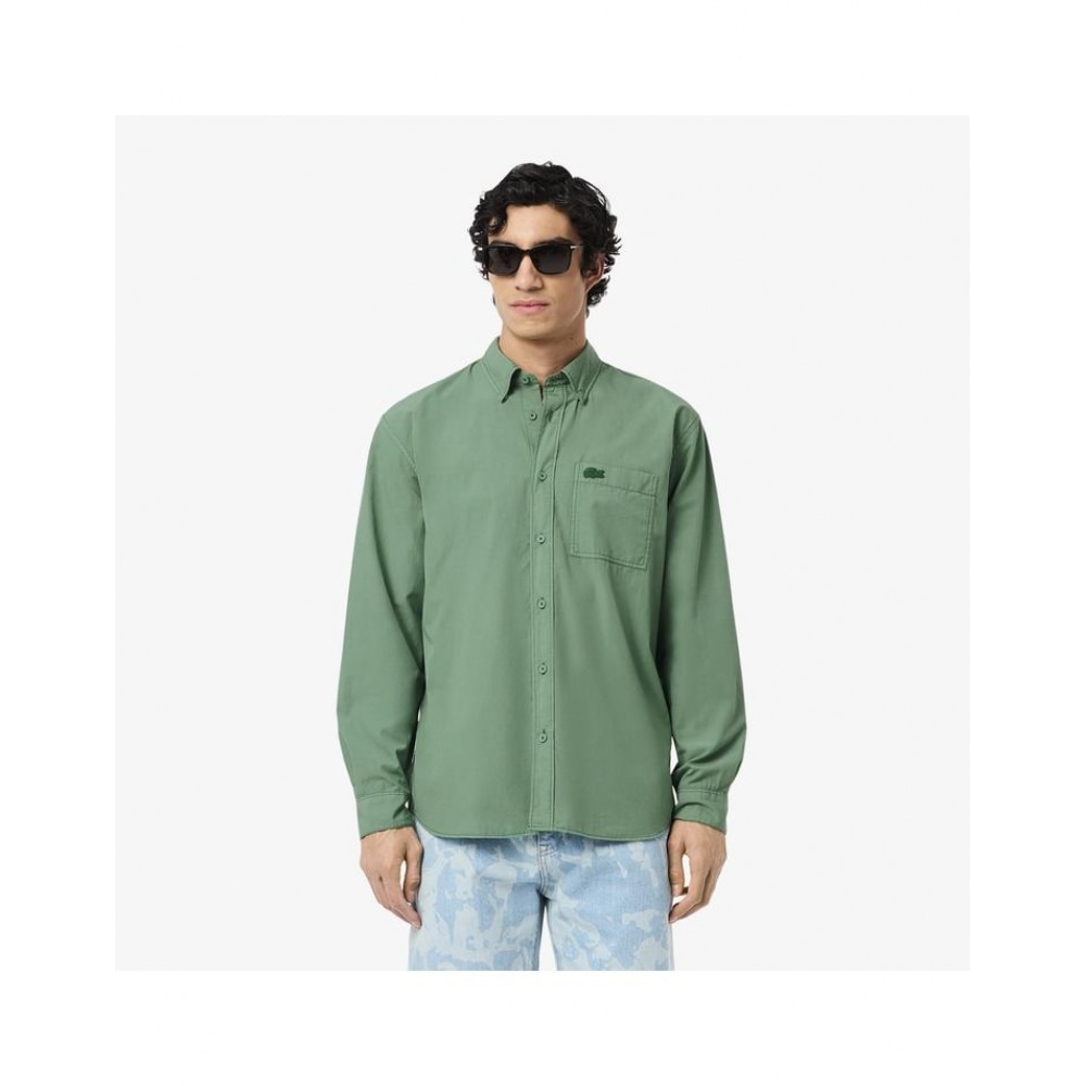 ラコステ メンズ リラックスフィット ポプリン ダイイングシャツ CH9119-55G BQI