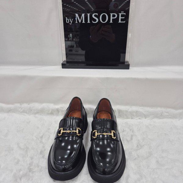 By 野性 ゴールドポイント チャンキーローファー 112HT439DH002 BLACK 3 JJ