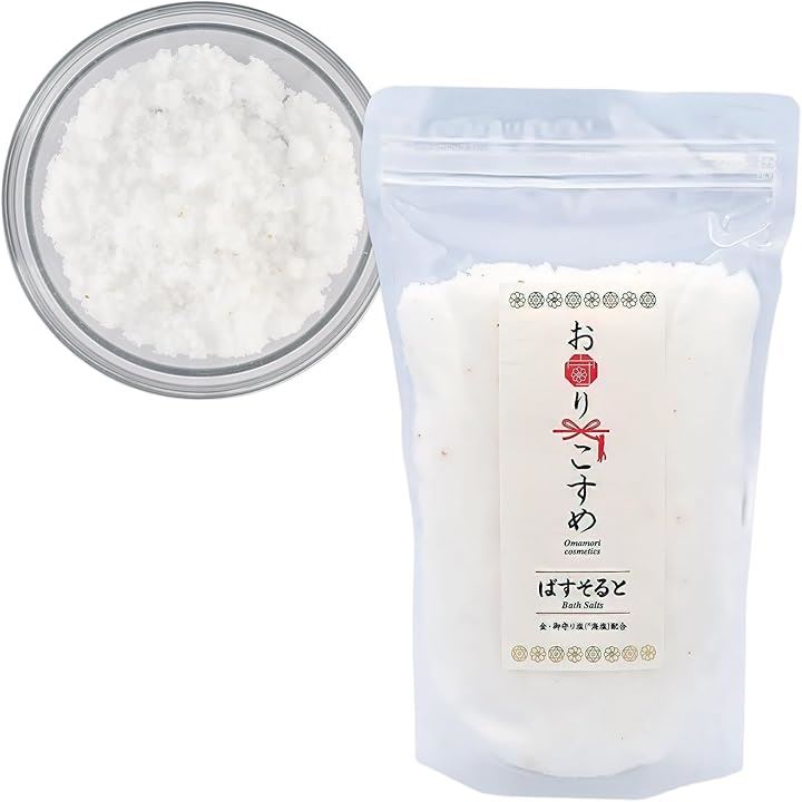 お守りこすめバスソルト 入浴剤 癒しのお浄め体験 ギフト 保湿 発汗 浄化 お清め 塩 塩風呂 国産 研磨作用 国産海塩 金箔配合 チャック付き 女性 男性 プレゼント(800g)