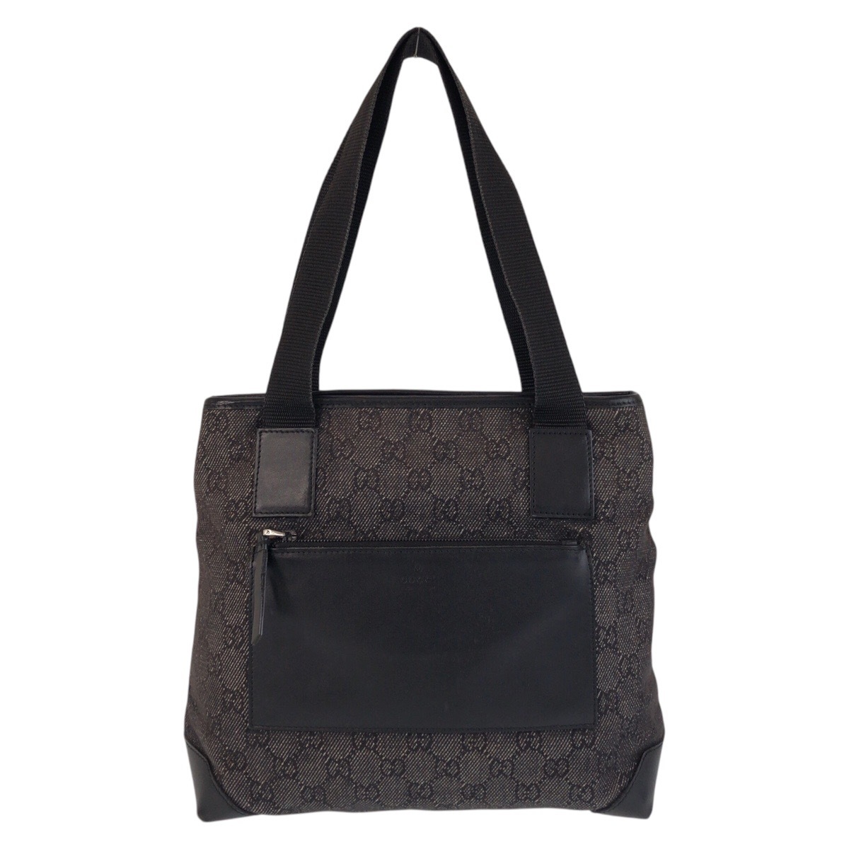 美品 ブラック 黒 GGキャンバス/レザー 28893 トートバッグ ショルダーバッグ レディース 501379