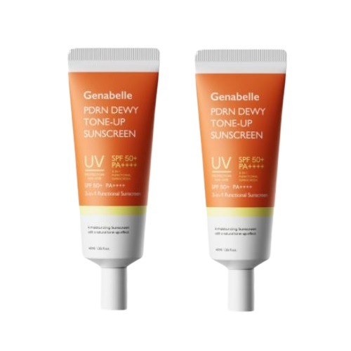 【新商品発売記念１+１】PDRNデューイートーンアップサンスクリーン 40ml SPF50+PA++++ / サーモンPDRNトーンアップUV 化粧下地 ノーファンデ 日焼け止め