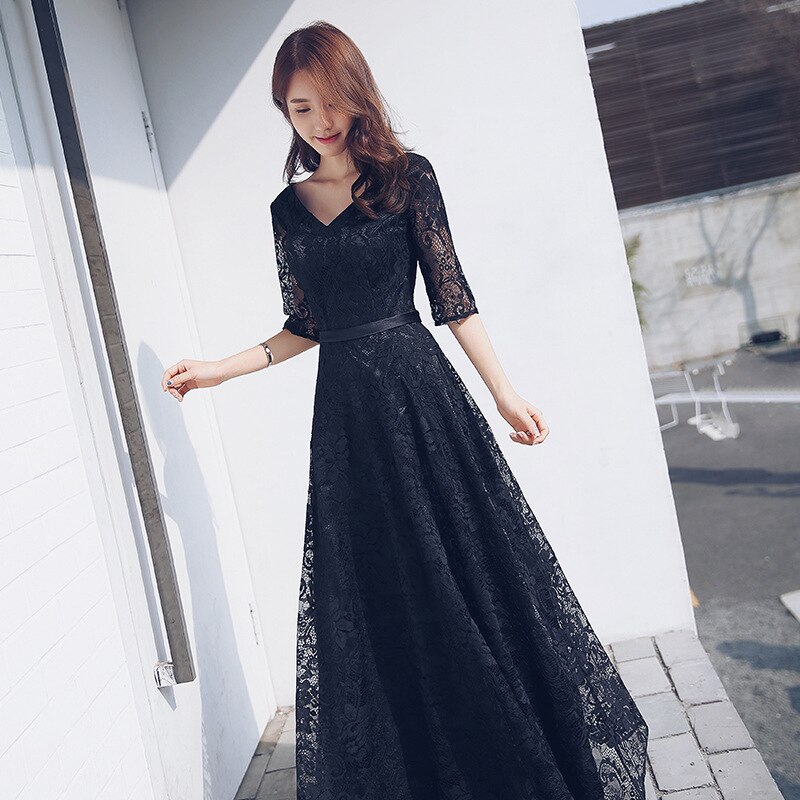 ワンピースドレス宴会イブニングしいファッションワンショルダースリムスリミングチェアエレガントなロ30%までに制限