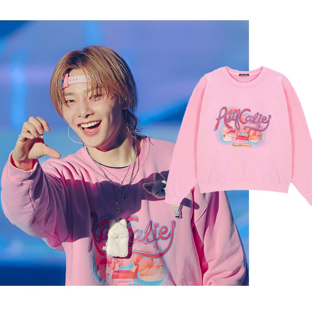 [Stray Kids I.N着用] CANDYFORNIA SWEATSHIRT PINK