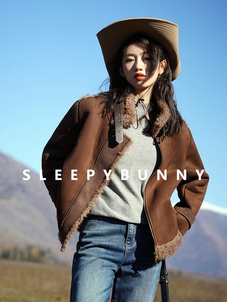 Sleepy Rabbit レトロファーオールインワン レディース 冬 ショートコート