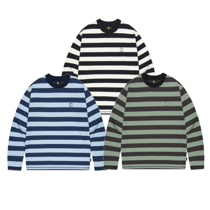 23S/S ブルーミングシュームストライプロングスリーブ