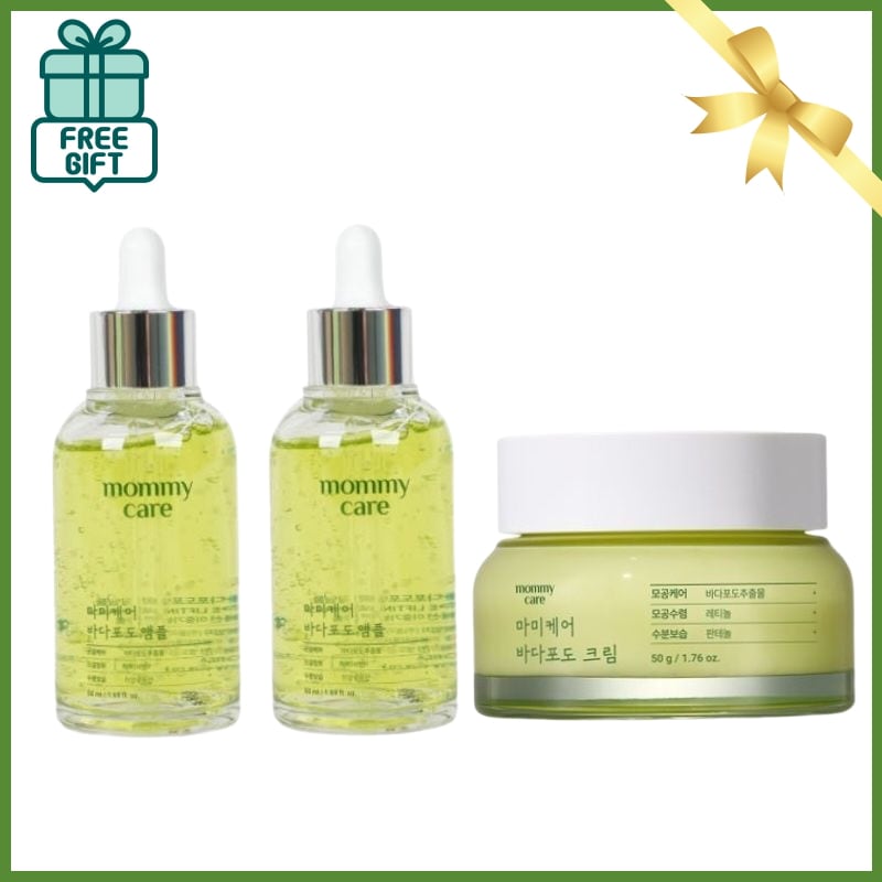 海ぶどうアンプル毛穴50ml+50ml+海ぶどう毛穴クリーム50g/ 韓国コスメ スキンケアセット