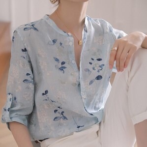 トップス シャツ ブラウス 袖あり 七分袖 Vネック ストレート 前開き ボタン シフォン 前開き 綺麗め きれいめ シンプル カジュアル 大人 上品 おしゃれ お洒落 大人可愛い 大人女子 こなれ感