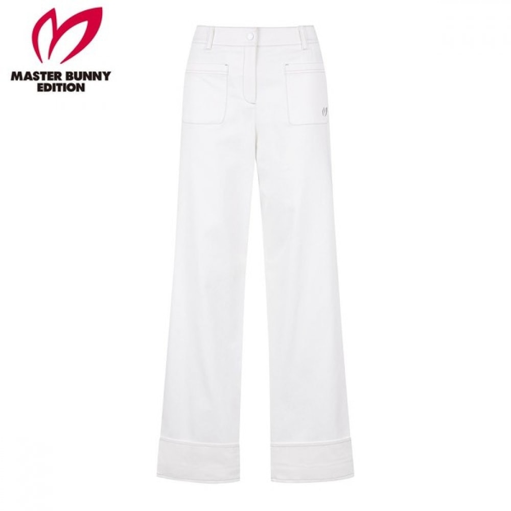 [マスターバニー] レディースバックバンディングロールアップワイドパンツ