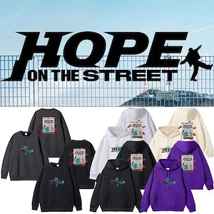 【急速出荷 2点目送料無料】J-HOPE - HOPE ON THE STREET VOL.1 春夏服 BTS J-HOPE 着用 長袖 男女共用 韓国ファッション