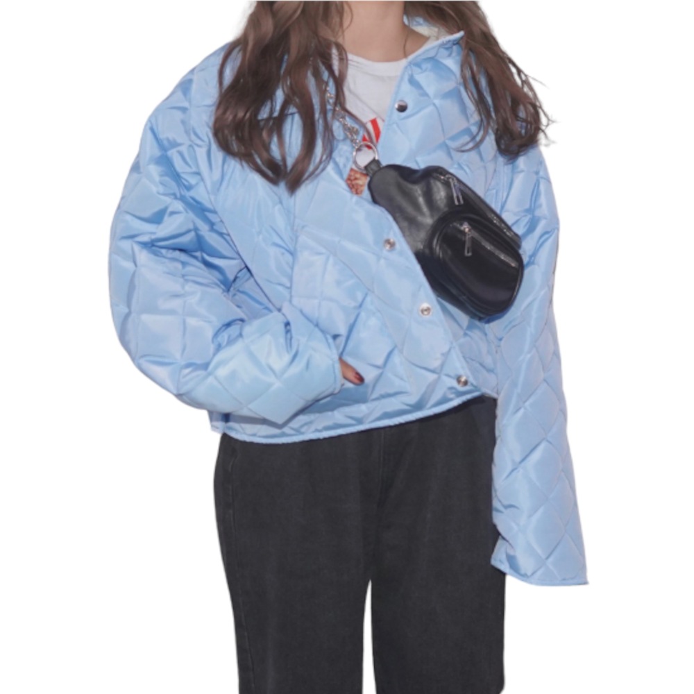 Padding Quilting Jacket (light blue) A,D,G レディース アウター