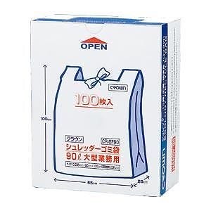 （まとめ買い）シュレッダー用ゴミ袋 90L CR-GF90-C 00041515 [x3]