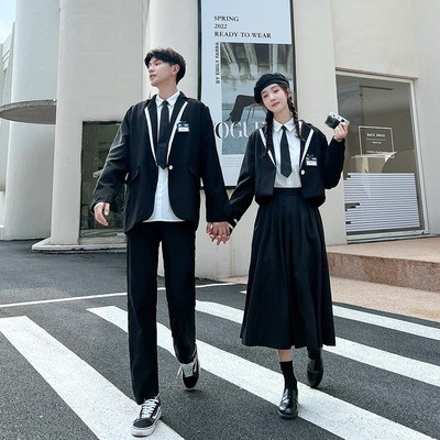 日系学生JK制服スーツ中学高校英倫学院風ワン春の学校運動会出演服