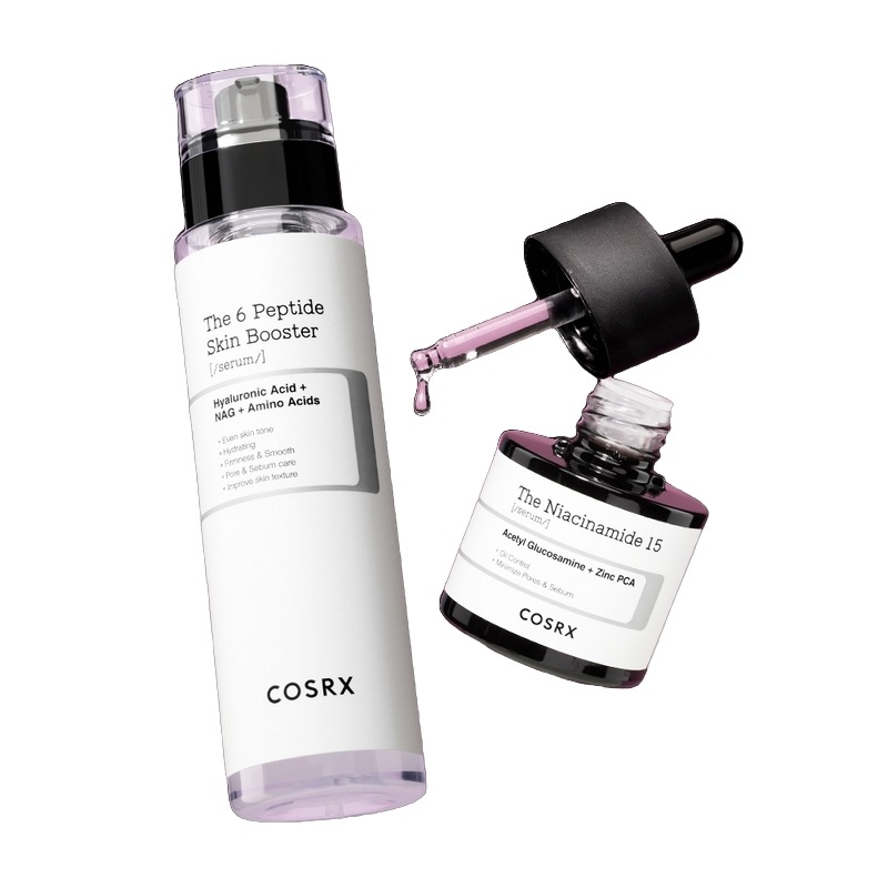 【MD PICK】エックスナイアシンアミド15ブースターセット（ナイアシンアミド15セラム20ml + 6ペプチドセラム150ml）/トラブルケア皮脂油分ファーストステージセラム