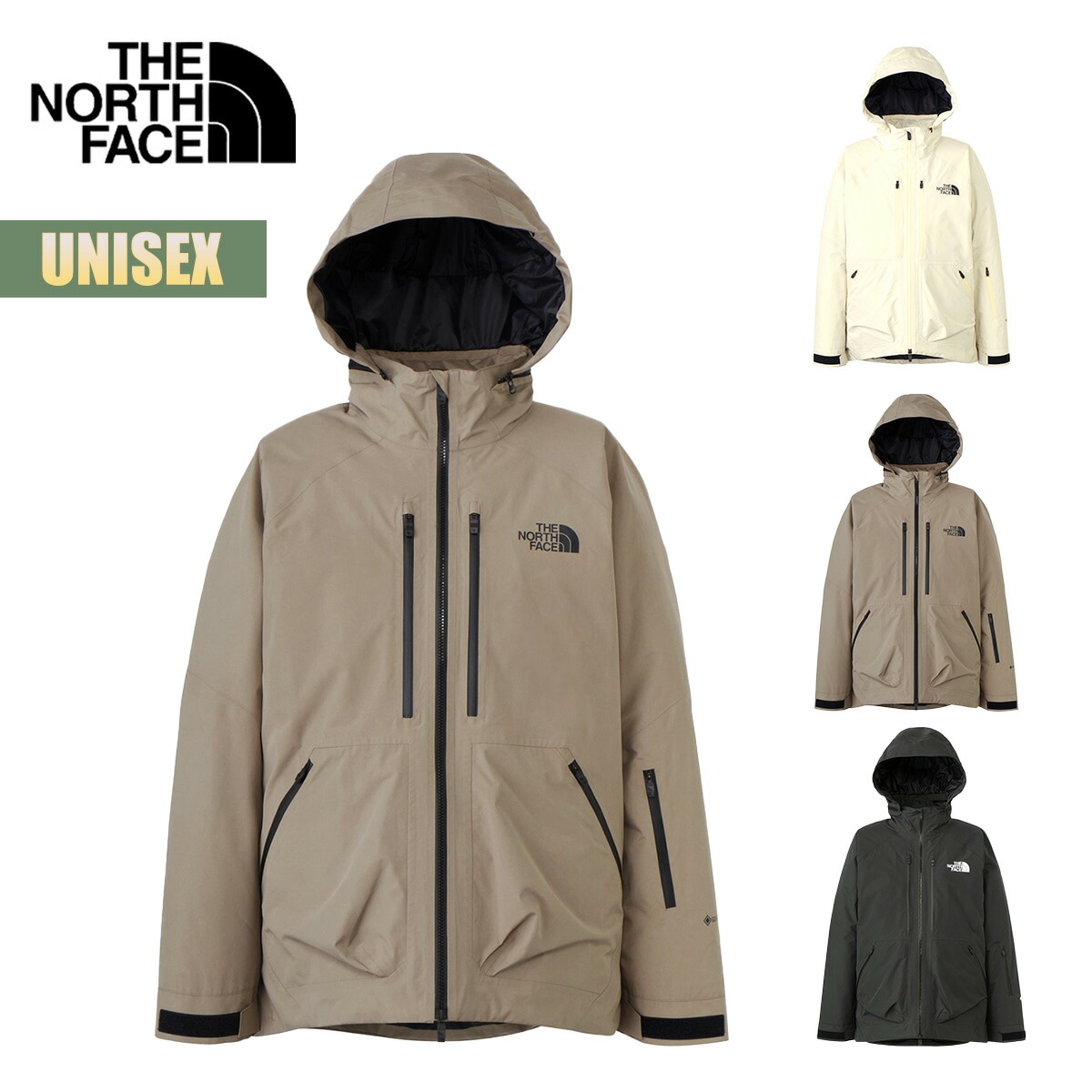 スノーウェア ユニセックス レイバックライドジャケット ゴアテックス 中綿 スノージャケット セットアップ スキー スノボ ゲレンデ グレー ホワイト NS62412 2024 正規品