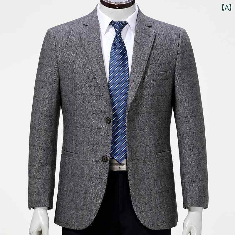 スーツ　ジャケット　カジュアル ピエールカルダン メンズカジュアル スーツ ジャケット 春秋 ビジネス シングル コート メンズ 中年 パパ