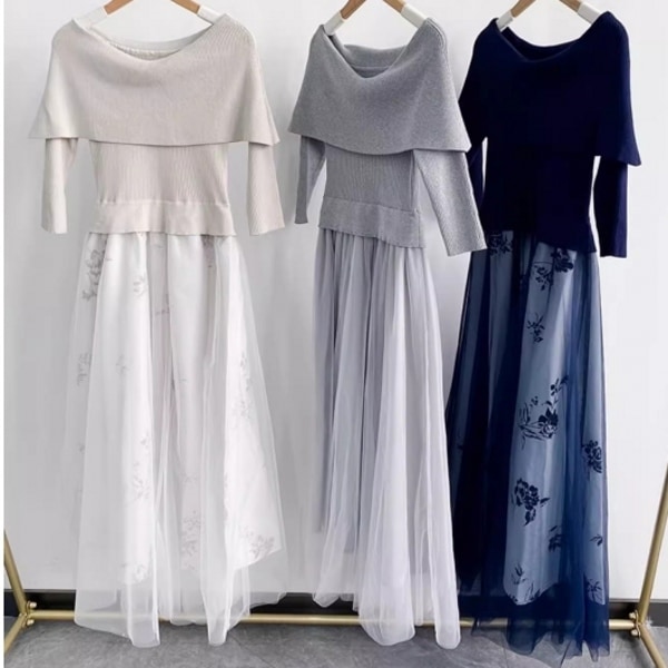 SN レディース ニットワンピース ロング