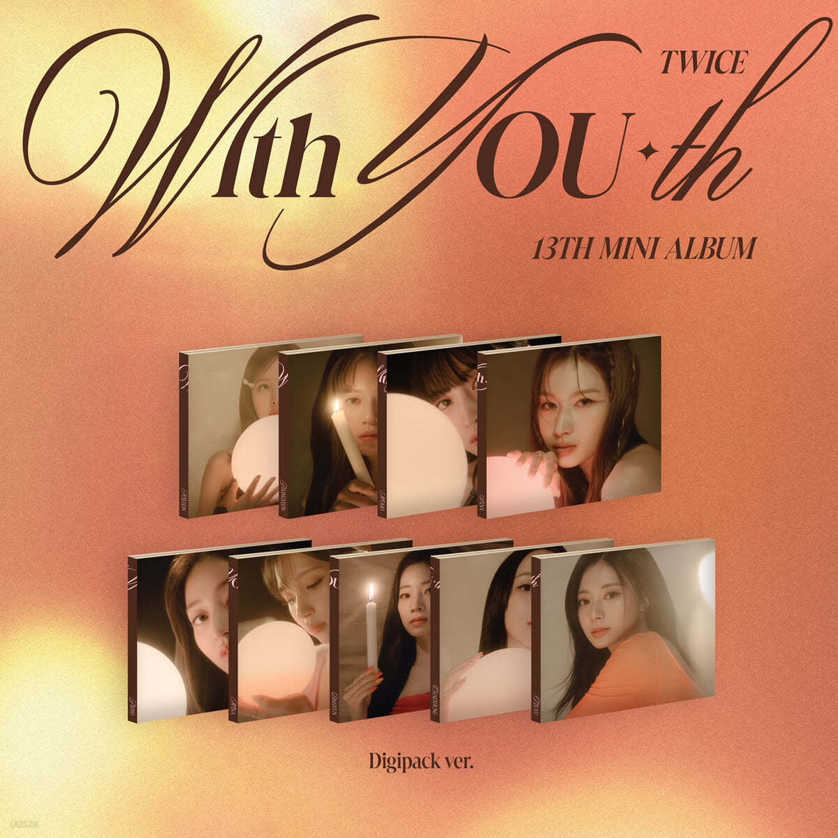 9種セット [予約販売特典] TWICE (TWICE) - ミニアルバム 13集 : With YOU-th [Digipack ver.]