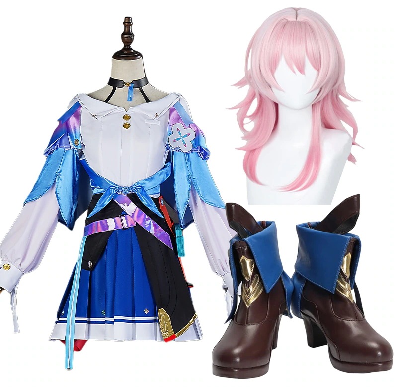コスプレ衣三なのか崩壊：スターレイルウィッグ靴付きイベントパーティー変演出服クリスマスパーティー
