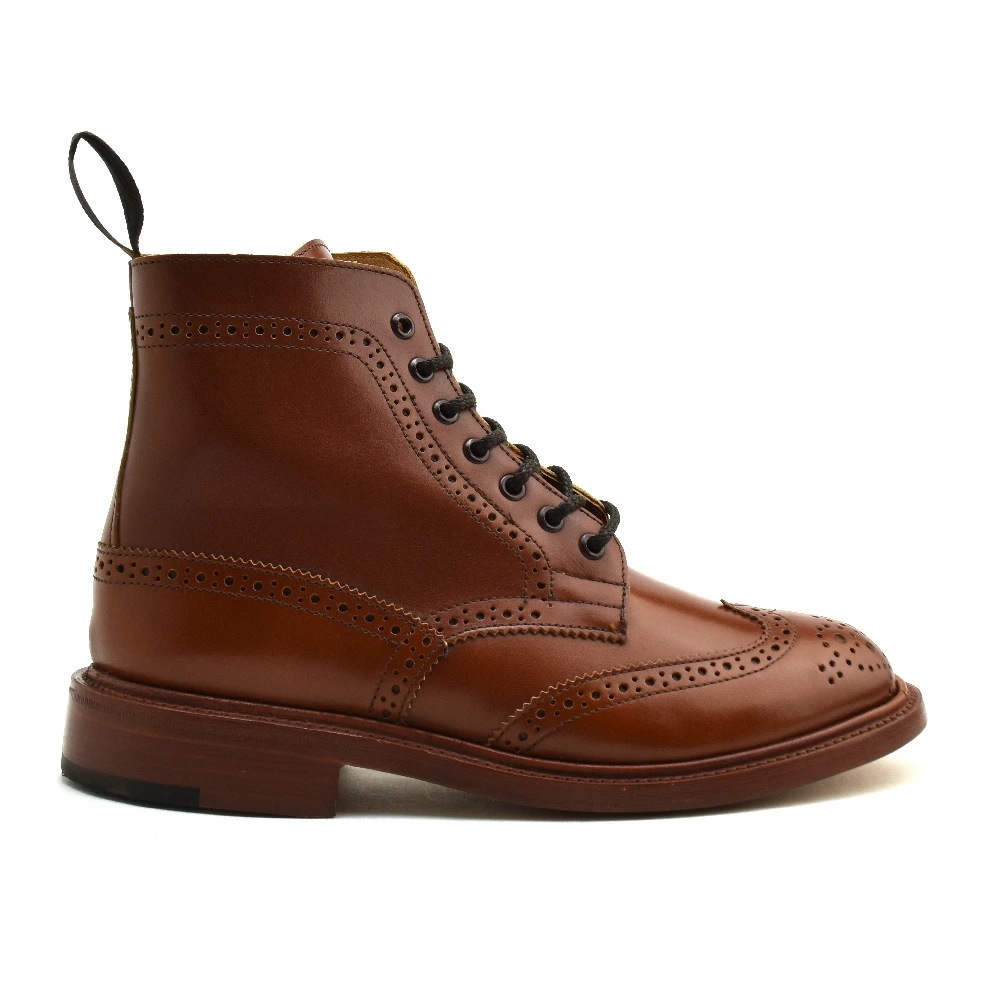 トリッカーズ カントリーブーツ レディース ダブルレザーソール ウイングチップ マロン アンティーク TRICKER S L5180 MALTON COUNTRY BOOT[l5180marron]