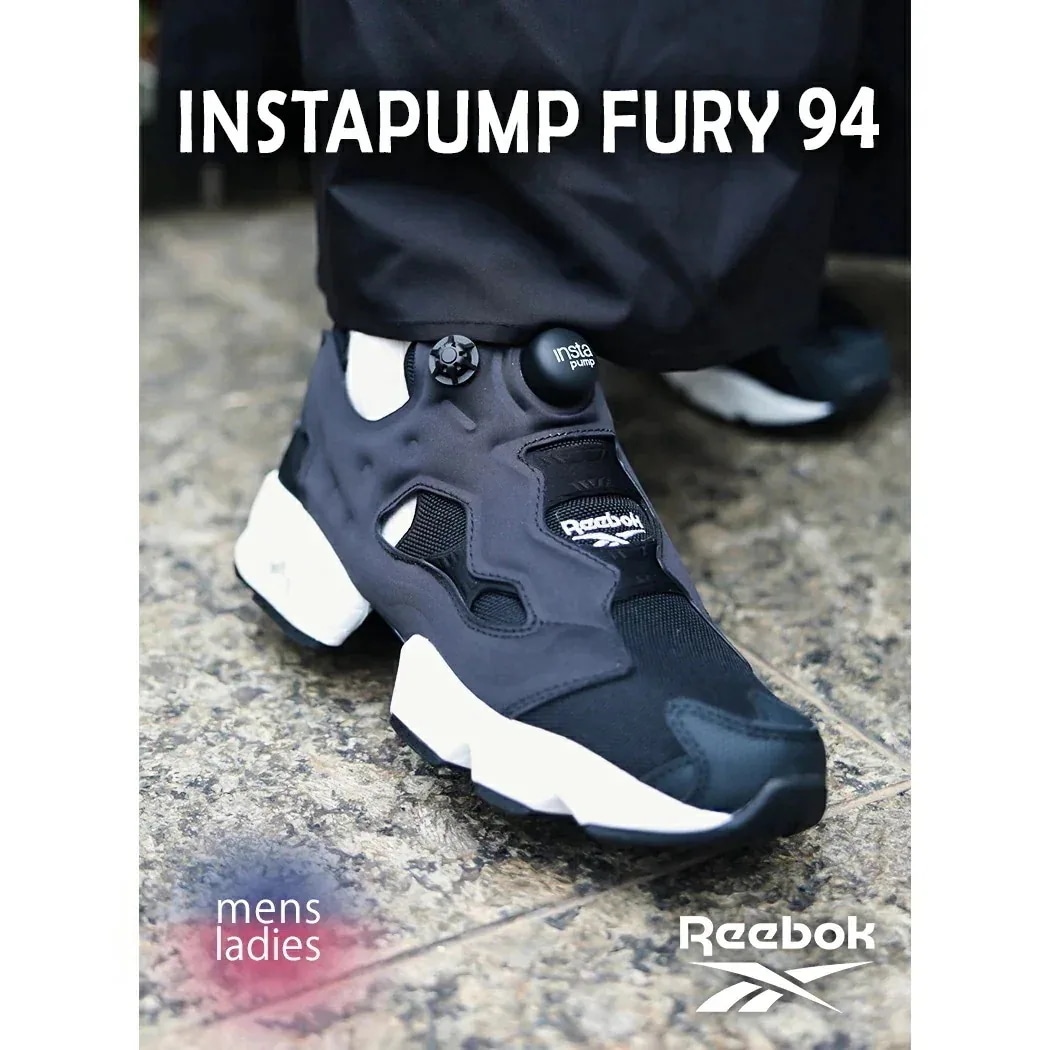 Reebok リーボック インスタ ポンプフューリー スニーカー INSTAPUMP FURY 94 BLACK WHITE ( 黒 ブラック 国内正規品 メンズ レディース 100211657 )