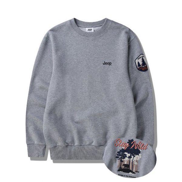 男女共用ステイワイルドルーズフィットマンツーマン(JP4TSU820)_DG