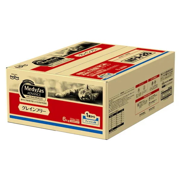 ペットライン メディファスアドバンス グレインフリー 1歳から フィッシュ味 6kg(500g×12)