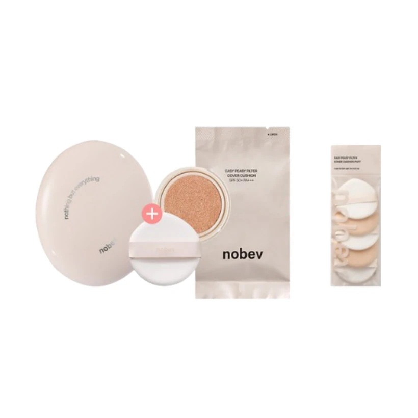 [25SS/New] イージーフィジー フィルター カバー クッション (本品+リフィル) #パフ 5枚 贈呈