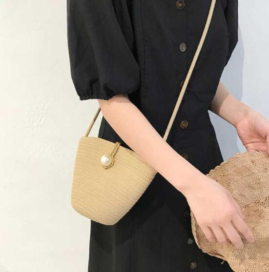 かごバッグ ショルダーバッグ ミニ レディース 韓国 ファッション 雑貨 かわいい おしゃれ 北欧 送料無料 [K] (T)