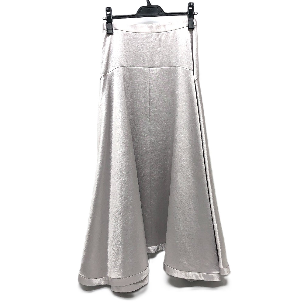 LE CIEL BLEU ルシェルブルー スカート 23S67412 サテンフレア ロングスカート アパレル ポリエステル シルバー 6,391円