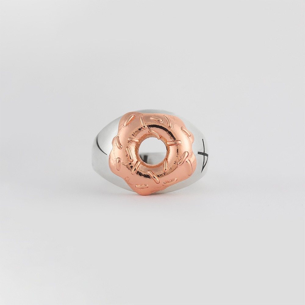 シルバー925リングDONUT RNG SILVER925(18K ROSEGOLD PLATED)