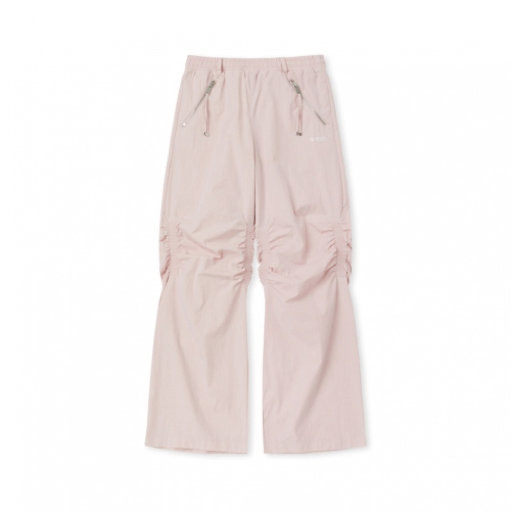 NERDY ニーシャーリングウーブンパンツピンク