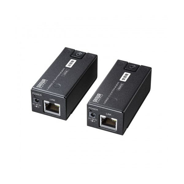 サンワサプライ USB2.0エクステンダー（150m延長/1ポート）送受信機セット USB-EXSET5 1台