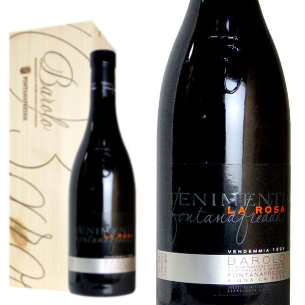 バローロ ヴィーニャラローザ 1999年 テニメンティシリーズ フォンタナフレッダ 750ml 木箱入り （イタリア 赤ワイン）