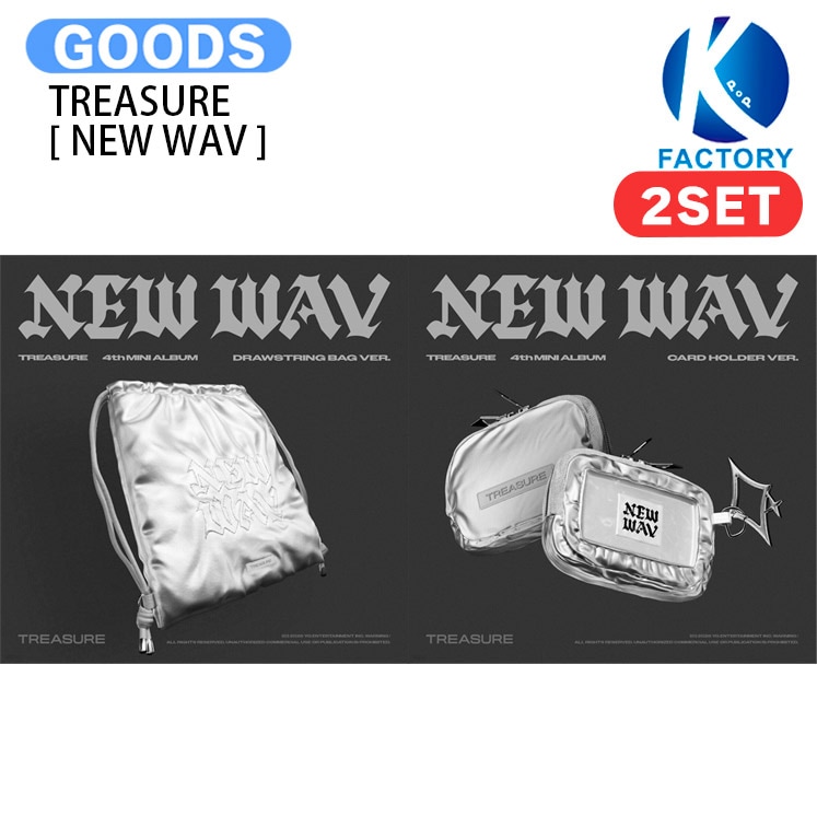 [当店限定特典付] TREASURE Limited Edition [ NEW WAV ] 2種セット ( DRAWSTRING BAG / CARD HOLDER ) 4th MINI ALBUM