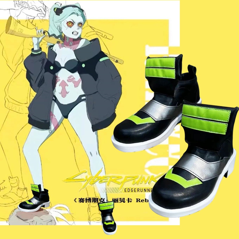 サイバーパンクエッジウォーカーレベッカコス靴コスプレ靴がコミック展示会に出演するために絵に来ますアニメーション周辺靴