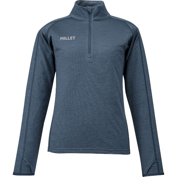 MILLET ミレー CASTOR WOOL II ZIP LS W アウトドア 長袖Tシャツ MIV01987-N7317 レディース