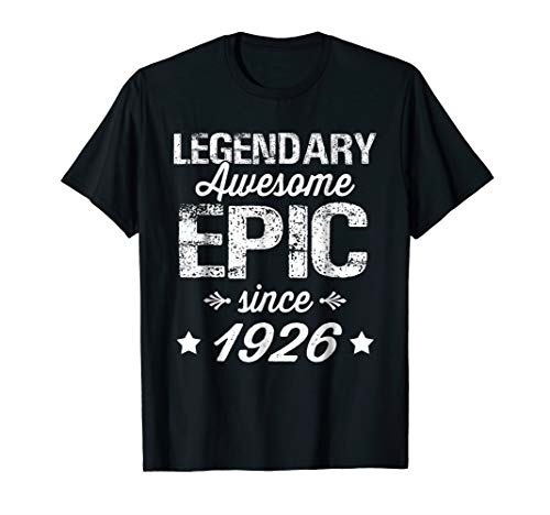 人気ブランドの [sb]Legendary Awesome Epic Since 1926 92th Birthday T-Shirt Gift[USA] 半袖ミニ・膝丈ワンピ