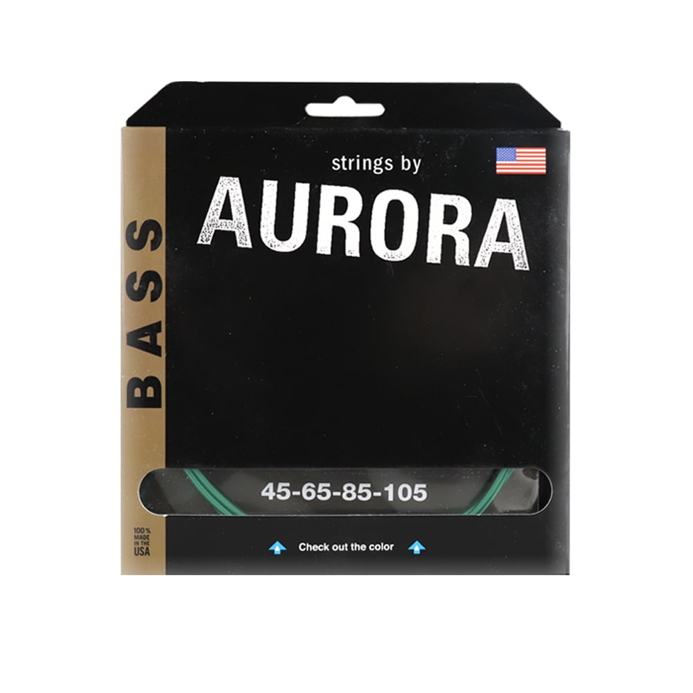 Aurora オーロラ シリーズ 4弦ベース弦 AURGRB グリーンの弦 045-105 5,644円