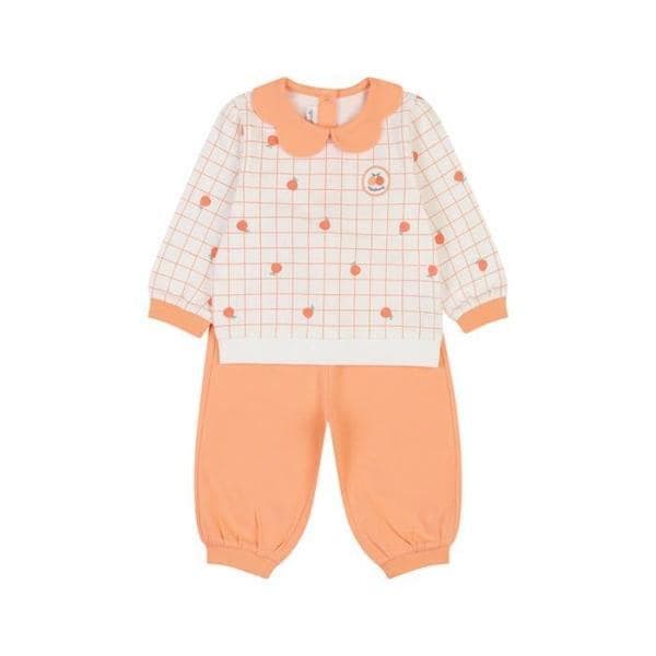 TC01 春リンダチェック柄カラー上下(オレンジ)_ 01T12305986 (S45481284)