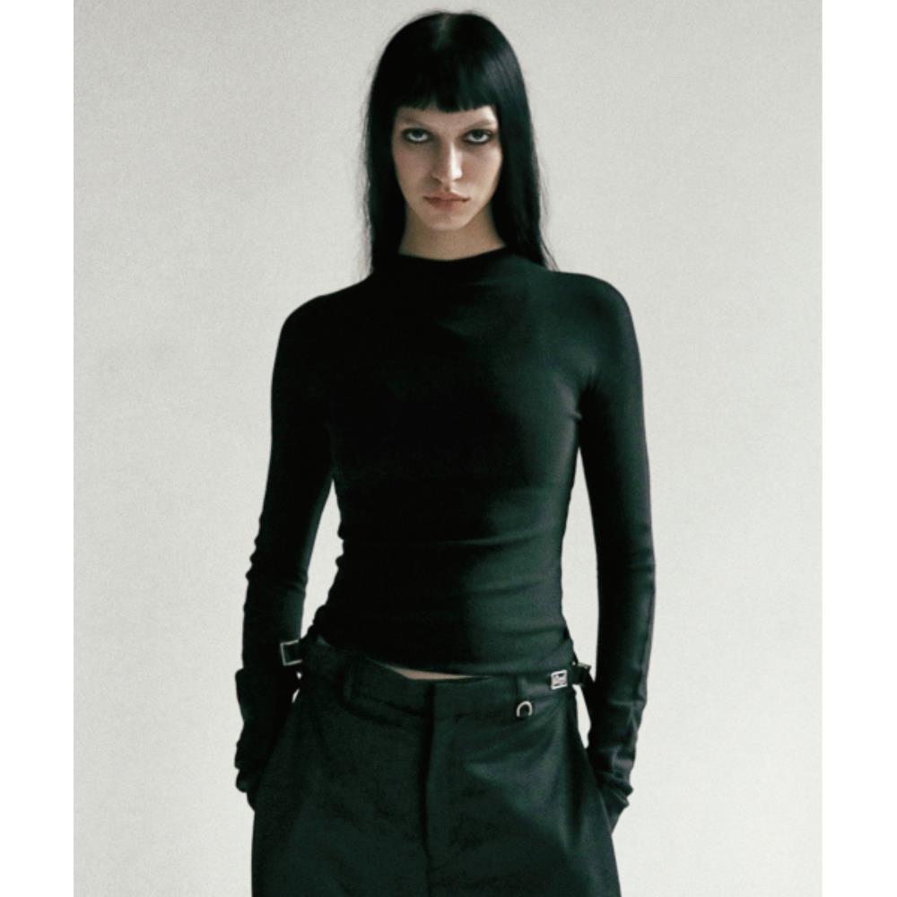 BADBLOOD Beyond Soft Mockneck Long Sleeve Black w-tee24