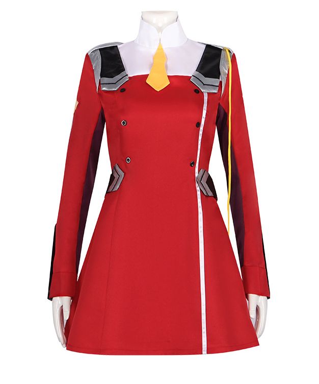 ダリフラ 風 ゼロツー ワンピース コスチューム コスプレ衣装 2点セット サイズ S―XXXL